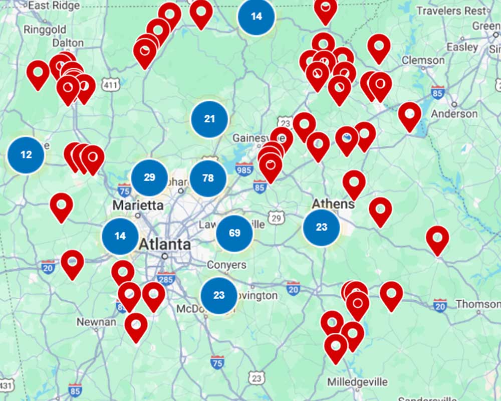 Service Areas